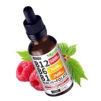 ราคา BAG B12 B6 Liquid Drops B12 Sublingual B Complex B 12 5000mcg B12 Methylcobalamin for Energy Brain Heart Support with 27200 mcg Raspberry Oregano and Black Seed Oil Tablets Magnesium Citrate Gummies (