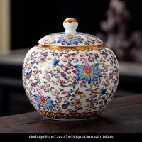 ราคา cpm teaset กล่องเก็บของสไตล์โบราณสีฟ้าและขาวที่มีฝาปิด (26378096215)