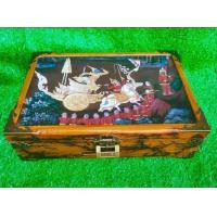 ราคา กล่องไม้ใส่ตัง กล่องไม้วินเทจ กล่องลายไทย กล่องไม้โบราณ กล่องไม้ล็อค Wooden Box กล่องไม้ลายไทย กล่องพญานาค กล่องไม้ ขนาด22X14X8 cm ซม (11356132486)