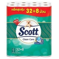 ราคา สก๊อตต์ Scott คลีนแคร์ กระดาษทิชชู่ หนา3ชั้น แพ็คละ32 8 ม้วน 40ม้วน (25201254709)