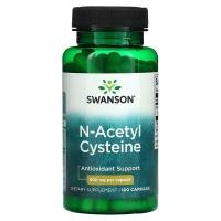 ราคา NAC N Acetyl Cysteine Antioxidant Support 600 mg 100 Capsules Swanson ขับเสมหะ detox ปอดและตับ แอนตี้ออกซิแดนซ์ (26152571369)