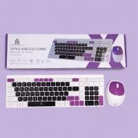 ราคา ชุดคีย์บอร์ดเมาส์ไร้สาย คีย์บอร์ดไร้สายพร้อมเมาส์ Wireless Keyboard Mouse Combo เมาส์ไร้สาย Wireless Mouse คีย์บอร์ด เม้าส์ บประกัน 1 ปี (26023799869)