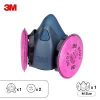 ราคา หน้ากาก 3M รุ่น 62007502 พร้อมไส้กรองรุ่น 2097 ป้องกันสารเคมีเจือจาง เหมาะกับงาน เจียร์ ตัด เชื่อม ฟูมโลหะ ฝุ่นละออง (24798463986)