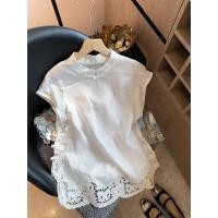 ราคา LTST เสื้อแขนกุดสไตล์จีนวินเทจ ด้วยการปักลายลูกไม้ คอจีนและมีซิป (25875389554)