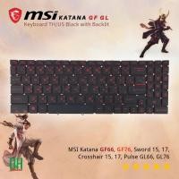 ราคา คีย์บอร์ด MSI Katana GF66 GF76 Sword 15 17 Crosshair 15 17 Pulse GL66 GL76 อะไหล่ OEM คุณภาพสูง ไฟสีแดง (24422604842)