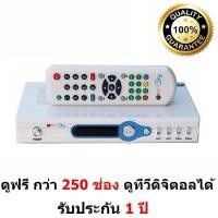 ราคา เครื่องรับสัญญาณทีวีดาวเทียม C Ku Sunbox รุ่น Super Bonus ดูฟรี 250 ช่อง ใช้ได้กับจานดาวเทียมทุกยี่ห้อ ทุกขนาด แต่ต่อกับเสาอากาศไม่ได้ ดูทีวีดิจิตอลได้ เปลี่ยนจาก กล่อง Sunbox เป็น GMM Smile HD แทน (1