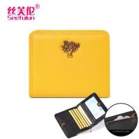 ราคา SIFULUN กระเป๋าสตางค์หนังสีเหลืองขนาดเล็ก (25772122269)