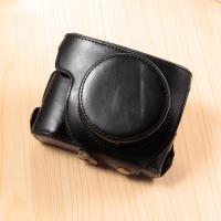 ราคา กระเป๋าใส่กล้องแบบหนังคุณภาพระดับพรีเมียมสำหรับกล้อง Canon G12 G11 G1X G10 G16 G15 G7X3 G7X2 กระเป๋าสะพายไหล่ข้างเดียวแบบเรียบง่าย (25838585607)