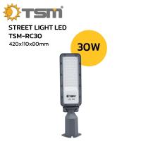ราคา โคมไฟถนนพร้อมสาย โคมไฟ ไฟถนน LED 30W 50W 100W แสงสีขาว ปรับองศาโคมไฟได้ ไฟถนน รุ่น TSM RC (26294724362)