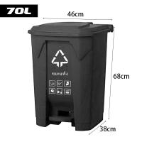 ราคา AURON 50L 70L ถังขยะเท้าเหยียบขนาด ถังขยะใหญ่ ถังขยะพลาสติก ที่แยกขยะ ถังขยะพลาสติก สวยงาม ถ ถังขยะพลาสติก ทนทาน (24761769219)