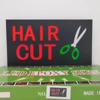 ราคา ป้ายไฟ HAIR CUT ป้ายไฟร้าน ป้ายไฟตัวอักษร ป้ายไฟวิ่ง ป้ายไฟled ป้ายไฟหน้าร้าน 43x23cm (21126173199)