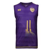 ราคา WARRIX เสื้อวิ่งแขนกุดโรงเรียนกรุงเทพคริสเตียน WA 17BCFC11M ม่วง (674382209)