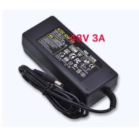 ราคา AC 100 240V to DC 48V 3Aแบตเต็ม 144W Power Adapter Port 5 5mm x 2 5mm for PoE Switch intl (696166977)