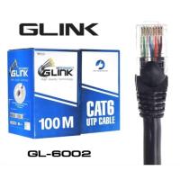 ราคา สายแลน CAT5e UTP Cable 100เมตรกล่อง GLINK Outdoor GL5002 สีดำ (9573963147)