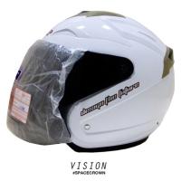 ราคา ส่งฟรีทุกใบ SPACE CROWN หมวกกันน็อค รุ่น VISION มีครบทุกสี (17820831351)