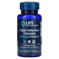 ราคา Life Extension Super Selenium Complex Vitamin E 200 mcg 100 Vegetarian Capsules (18359498171)