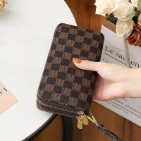 ราคา TAOHUALIHUA กระเป๋าถือลายสก็อตความจุมาก ซิปคู่ (26013896271)