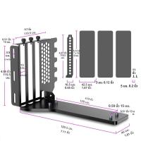 ราคา ขายึดการ์ดจอแนวตั้ง PCI E 4 0 พร้อมสายต่อขยาย PCI E 3 0 x16 ยาว 200 มม ชุดอุปกรณ์ยึด GPU (25329937925)