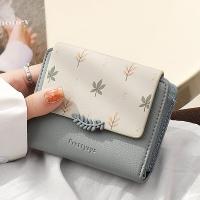 ราคา BAORUIFU กระเป๋าสตางค์พิมพ์ลายดอกไม้ แบบสั้น มีหลายฟังก์ชัน (25085571046)