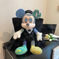 ราคา กระเป๋าเป้สะพายหลังผ้าแคนวาสความจุขนาดใหญ่ลายการ์ตูน Mickey Mouse กระเป๋าสะพายไหล่แบบลำลองสำหรับผู้หญิง กระเป๋าสะพายไหล่แบบหุ้มซิป (25816481238)