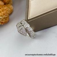 ราคา แหวนรูปงูเงินแท้ชุบทองแดง 18K แหวนเพชร 3 วง รูปกระดูกงู แหวนเจาะหัวงูสำหรับคู่รัก แหวนเงิน 925 สำหรับผู้หญิง (25684752396)
