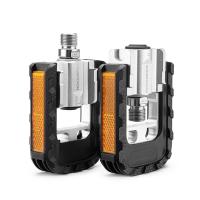 ราคา ROCKBROS Bicycle Foldable Pedals Anti slip Sealed Bearings Bike Pedal Aluminium Alloy Durable Universal Reflective Pedal For Folding Bike MTB (19607363214)