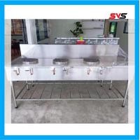 ราคา SVS เตาแก๊ส เตาสแตนเลสเตาไทย3หัว พร้อมที่พักวางของ KB5 เตาหัวฟู่ ขนาด ก70xย200xส80 ซม สแตนเลสเกรด 304 เตาเเม่ค้า เตาเเก๊ส SVSสแตนเลส SVS Stainless เตาสแตนเลสSVS ครัวสแตนเลส เครื่องครัวสแตนเลส (1575414