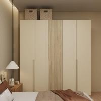 ราคา SB Design Square KONCEPT FURNITURE ตู้เสื้อผ้าบานเปิด รุ่น Hannie ขนาด 200 ซม สีไม้อ่อน 200x56 5x220 ซม (24371078626)
