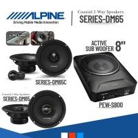 ราคา ครบชุดเสียงดี Alpine DM65C DM65 Subwoofer ลำโพงหน้า หลัง ซับ ของแท้ เสียงใส เบสแน่น ไม่ต้องเปลี่ยนเครื่องเสียงเดิม (24582731525)