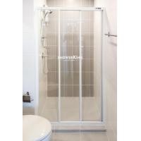 ราคา ชาวเวอร์คิง ฉากกั้นอาบน้ำ DIY Shower in a Box Series รุ่น SD01 บานเลื่อน3ตอน ขนาดสั่งตัด W80 170 H180ซม กระจกนิรภัยเทมเปอร์มอก หนา 4มม (8384045384)