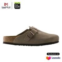 ราคา Birkenstock Boston Soft Footbed Suede Taupe ของแท้ ตรวจสอบโดย SASOM (126806789572)