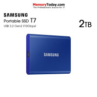 ราคา SAMSUNG T7 Portable SSD USB 3 2 Gen 2 10Gbps Type C ความจุ 1TB 2TB 4TB (25711086830)