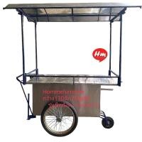 ราคา รถเข็น ขายของ ขนาด130x75x80ซม แบบ มี หลังคา ถอดได้ ท็อปแสตนเลส โครงอลูมิเนียมทั้งตัว ล้อ17นิ้ว สินค้ามีพร้อมส่ง Hommefurniture (126861969781)