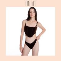 ราคา MILIN Built in boning construction detailing Logo Bustier style bikini set ชุดบิกินี่ติดโลโก้สทรงบัสเทียร์มีเอ็นดันทรงภายในตัว Erato Two Piece 43 (21501522591)