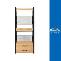 ราคา FURDINI ตู้เสื้อผ้า PLANK W10 800 22D สีน้ำตาล ดำ จัดส่งโดย HomePro (17760923923)