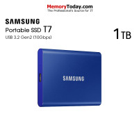 ราคา SAMSUNG T7 Portable SSD USB 3 2 Gen 2 10Gbps Type C ความจุ 1TB 2TB 4TB (25711086828)