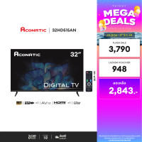 ราคา ใหม่ Aconatic ทีวี 32 นิ้ว LED Digital TV HD รุ่น 32HD515AN แอลอีดี ดิจิตอลทีวี ไม่ต้องใช้กล่องดิจิตอล รับประกัน 1 ปี (24284716172)