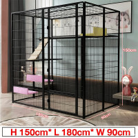 ราคา Petpals กรงแมว Cat Cage กรงแมวแบบใหญ่ๆ บ้านแมวแบบใหญ่ พื้นที่ว่างขนาดใหญ่ ป้องกันไม่ให้สัตว์เลี้ยงหลบหนี กรงแมว (126647823232)