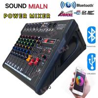 ราคา SOUND MIALN POWER MIXER รุ่น EQ 5062 เพาเวอร์มิกซ์ ขยายเสียง 700วัตต์ 6 7CH BLUETOOTH USB SD CARD EFFECT รุ่น EQ 5062 (5144140515)