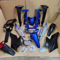 ราคา ชุดสี แฟริ่ง เวฟ ร้อย honda wave 100s u box เวฟ100 ยูบ็อก สีน้ำเงินเทา พร้อมไฟหน้า ไฟเลี้ยว ไฟท้ายบังโคลนท้าย และ ชิ้นดำด้าน ยกชุด 19 ชิ้น ตามรูป (16987084912)