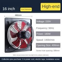 ราคา 50W 10 12 14 16 inch Powerful Window Style Ventilation Fan Silent Exhaust Fan Kitchen Range Hood Exhaust Machine Household Suction Fan (24265540724)