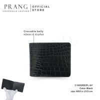 ราคา Prang Crocodile Leather Short Bi fold Men Wallet กระเป๋าสตางค์ผู้ชาย หนังจระเข้ C W22S S TL AY (17251111710)