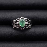 ราคา แหวนพลอยของแท้ พลอยมรกตโคลัมเบีย Emerald ตัวเรือนเงินแท้92 5 ชุบทองคำขาว ไซด์นิ้ว 50 หรือเบอร์ 5 5 US (19574431352)
