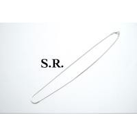 ราคา S R สร้อยทองคำขาวลายอิตาลี่เนื้อเงาสวย เล่นไฟ พร้อมใบรับรองสินค้า เคลือบทองคำขาวแท้100 (22199523818)