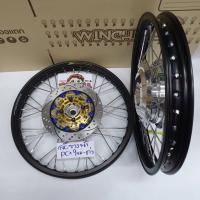 ราคา YOSHI ชุดล้อ PCX ปี2015 2019 ล้อโลรางน้ำสีดำ ดุมเงา จาน ขอบล้อ17 (859152191)