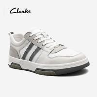 ราคา Clarks รองเท้าหนัง Kitna Vibe สำหรับบุรุษ Clarks Collection รองเท้าหนังสีขาวในร่ม กลางแจ้งที่สะดวกสบาย KL223 (16577187673)