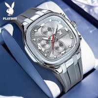 ราคา PLAYBOY นาฬิกาผู้หญิงแท้ รุ่นใหม่ นาฬิกาควอตซ์แฟชั่น กันน้ำ สายยาง ทรงสี่เหลี่ยมสีเขียว ลดราคา 12 12 พร้อมคูปอง 800 บาท (25705737758)
