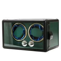 ราคา ไฟLED กล่องหมุนนาฬิกา 2 4 6 เรือน กรอบอลูมิเนียม Watch Winder กล่องนาฬิกา กล่องหมุนนาฬิกาอัตโนมัติ สีเขียว (22879743645)