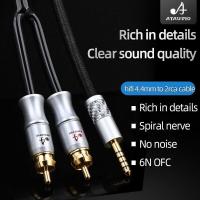 ราคา HIFI 4 4mm balanced to 2rca Cable Hi end 6N OFC 4 4 to Rca Audio Cabl For pha2a wm1a 1z zx300a DAC AMP (19124775226)