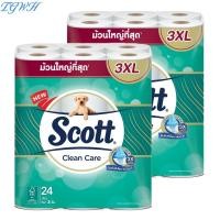 ราคา TGWH ทั้งหมด 2 แพ็ค สก็อตต์ คลีนแคร์ กระดาษชำระหนา 3 ชั้น ม้วนใหญ่ที่สุด 3XL แพ็ค 24 ม้วน SCOTT CLEAN CARE 3XL 24 ROLLS (25164593880)